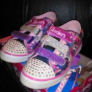 Twinkle Toes By Skechers With Colorful Designs